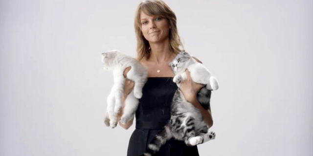 Тейлор Свифт (Taylor Swift) и кошки Мередит  и Оливия