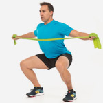 Упражнение с резиновой лентой для мужчин