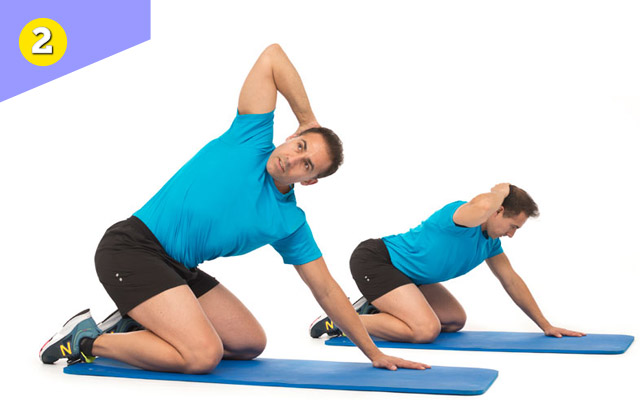 Тренировка: грудь, спина. С резиновой лентой для мужчин и девушек. Упражнение 2