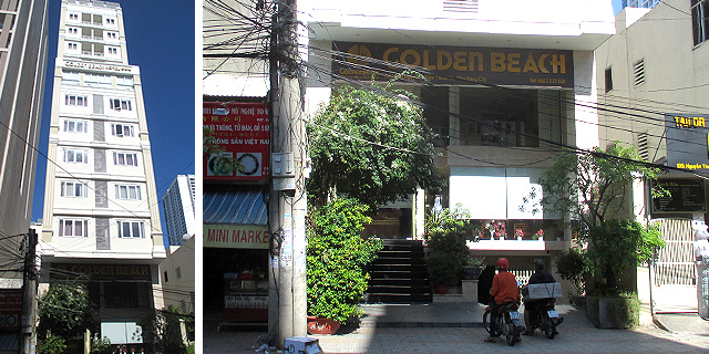 Отель Golden Beach, Нячанг, hotel Golden Beach,  Nha Trang - вид здания с улицы